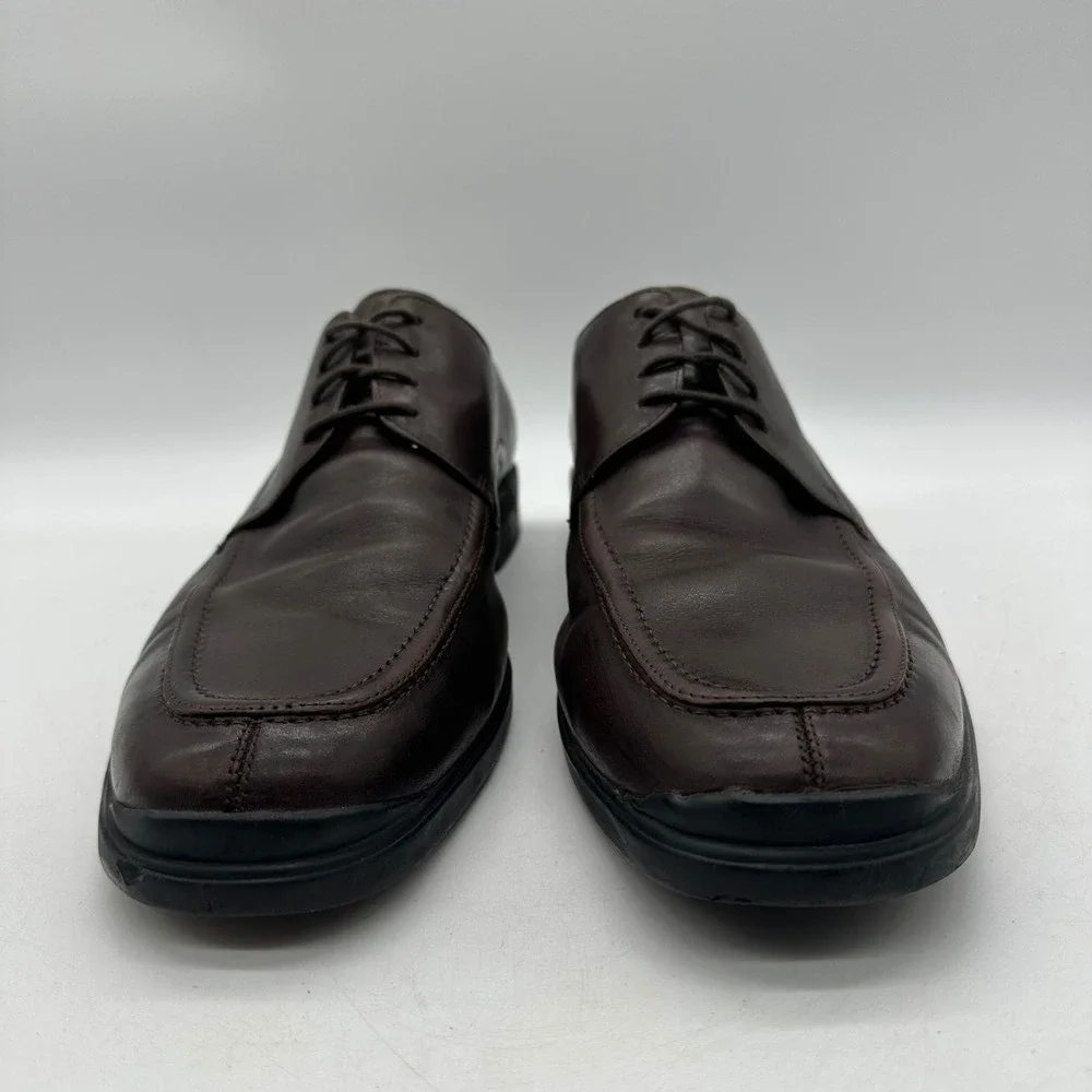 Cole Haan C10697 Mens 13 M‎ Nike Air Giraldo Brown Leather Apron Toe Dress Shoes
